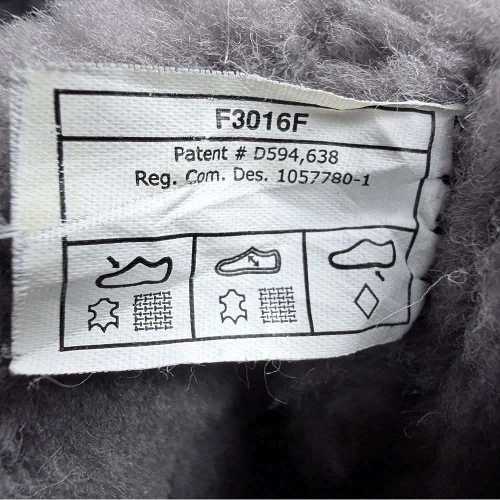 UGG Gray Ribbed Knit Shearling Lined Boots